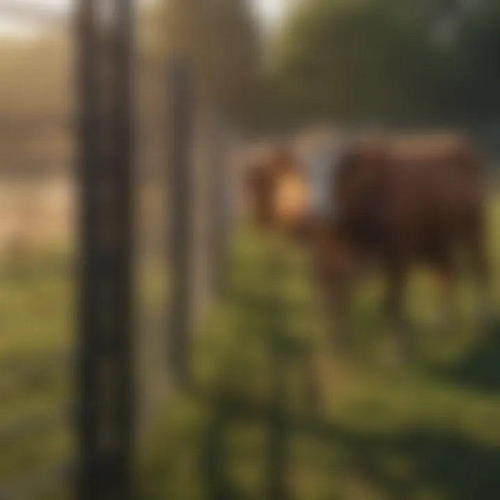 Technology integration in cattle fencing systems