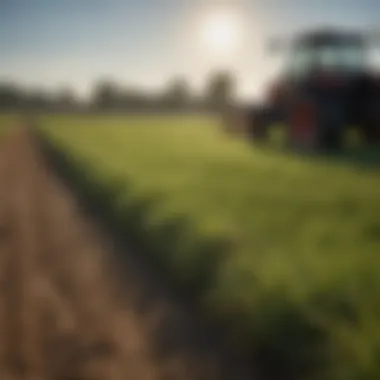 Effective Grass Cultivation Practices Demonstration of effective grass cultivation practices in a field setting
