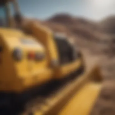 Mini Dozer Controls and Features Close-up of mini dozer controls and features