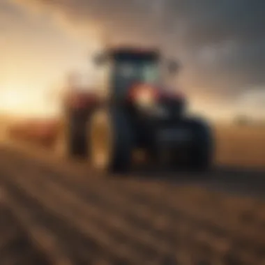 Modern Challenges in Agriculture A visual representation of modern agricultural challenges and solutions