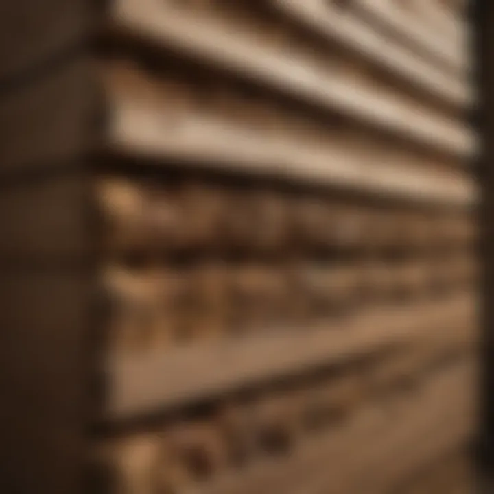 Close-up view of high-quality materials used in constructing nesting boxes.