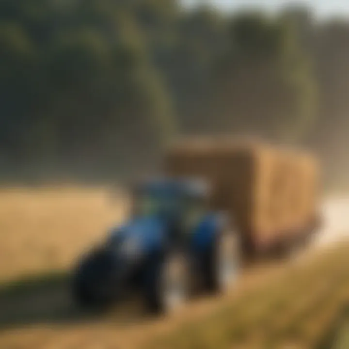 Efficient hay handling with the New Holland bale wagon