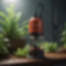 A compact submersible pump designed for hydroponic systems.