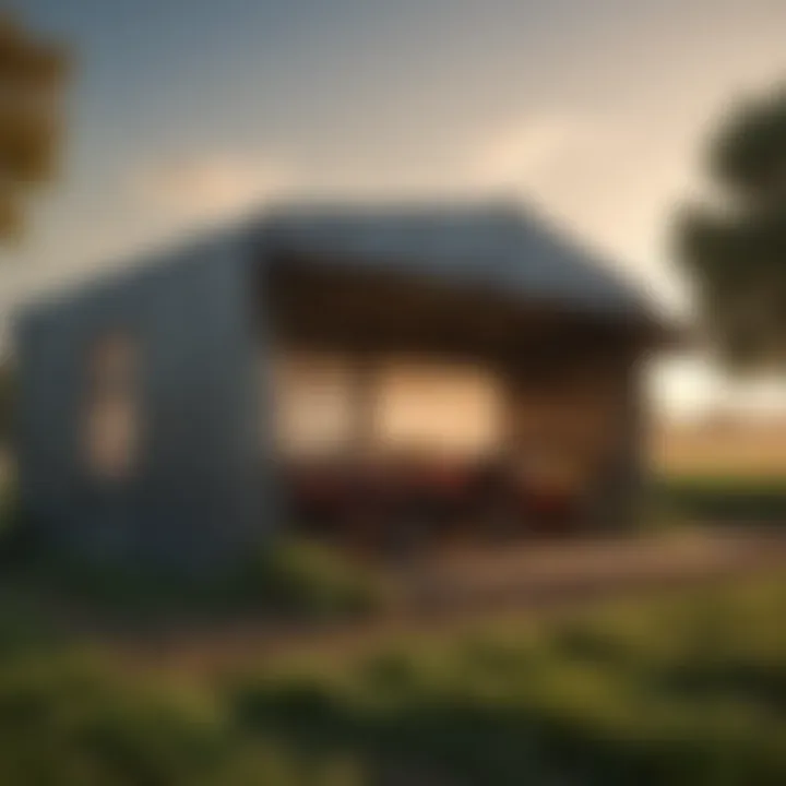 Farmers utilizing a pop up shed for crop storage and equipment