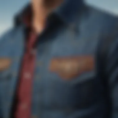 Distinctive Design Elements Design features of the Wrangler Western denim shirt
