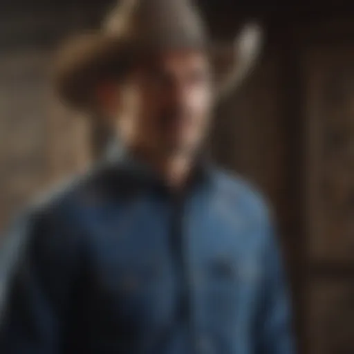 Historical roots of the Wrangler Western denim shirt