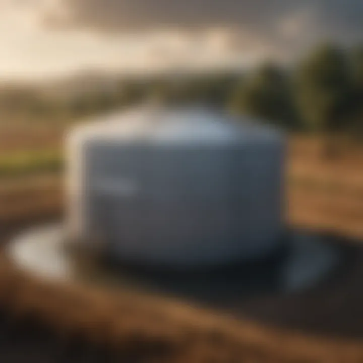 Sustainable farming practices with water storage solutions