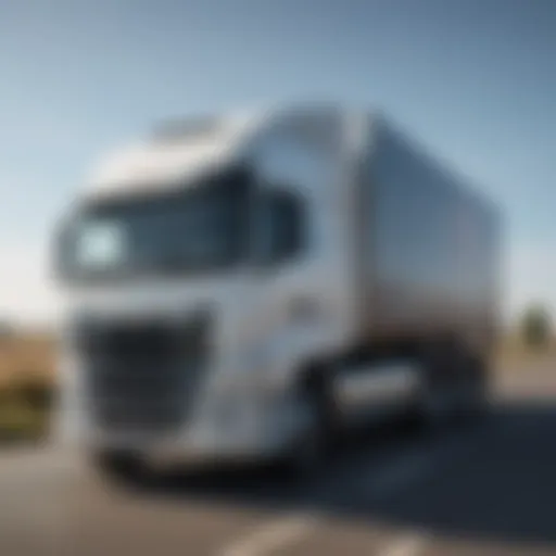 Transporting dairy products in a modern truck
