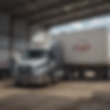 Loading dairy containers onto a truck