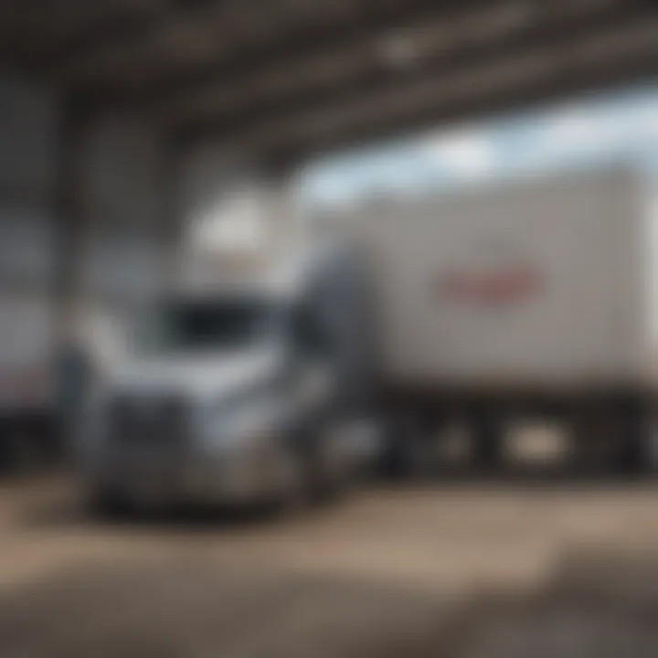 Loading dairy containers onto a truck