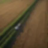 Aerial view of Delphos farmland showcasing crops