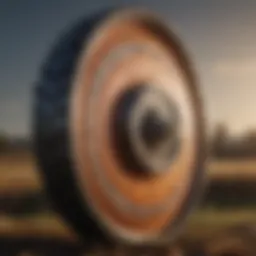 Detailed view of various farm disc parts showcasing their design and structure