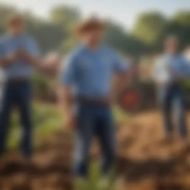 FFA members showcasing leadership skills at a community event