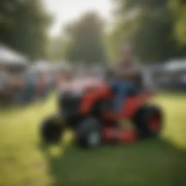 Community event featuring Dixie Chopper mower discussions