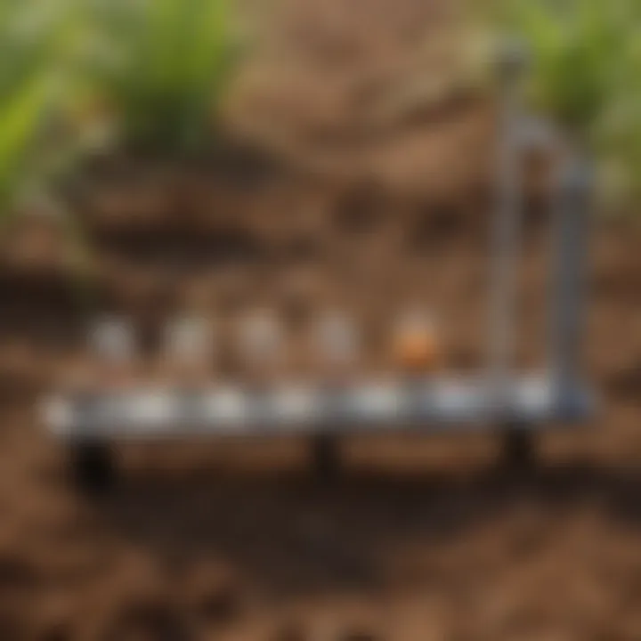 A comparison chart highlighting different types of soil pH testers and their features