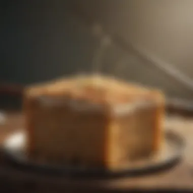 Fishing Rod with Cotton Seed Cake A fishing rod with cotton seed cake bait attached