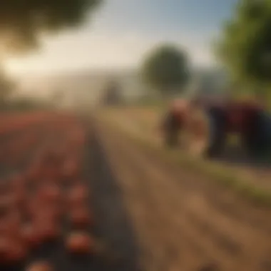 The Source of Food Integrity A serene farm landscape illustrating the origin of food production.