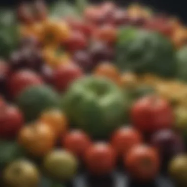 A close-up of fresh produce, emphasizing quality and safety standards