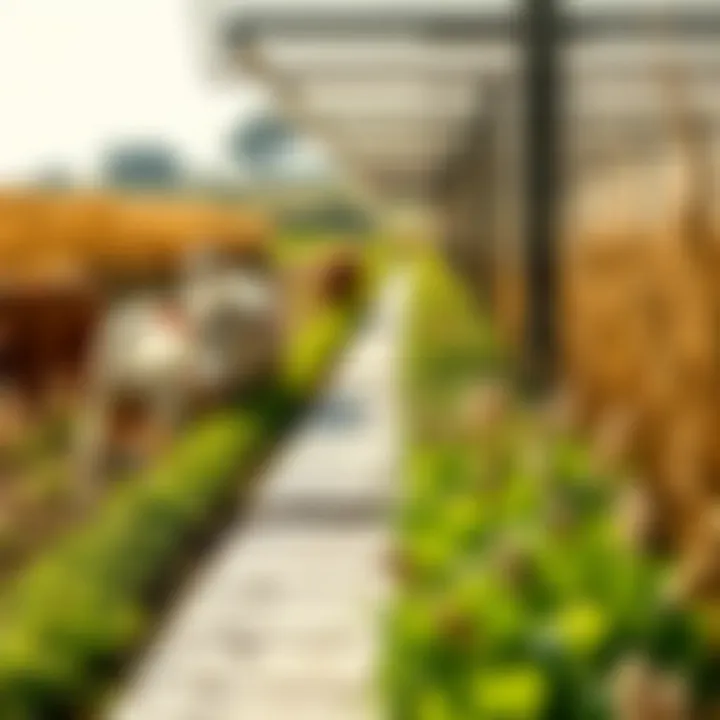 Ecological Advantages of Forager Slow Feeders An agricultural landscape highlighting the ecological benefits of slow feeding systems.
