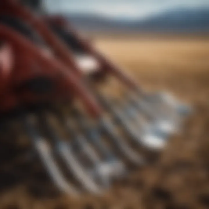 Close-up of high-tech agricultural tools used in Choteau