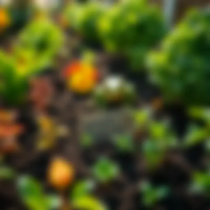 Thriving Garden with Happy Frog Compost Vibrant garden showcasing plants thriving in soil enriched with Happy Frog compost