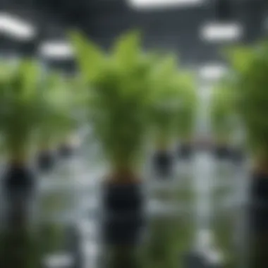 Nutrient Solutions in Hydroponics Close-up of nutrient solutions used in hydroponics