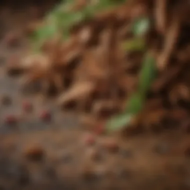 A close-up of freshly harvested organic spices with dew drops, emphasizing their freshness and quality.