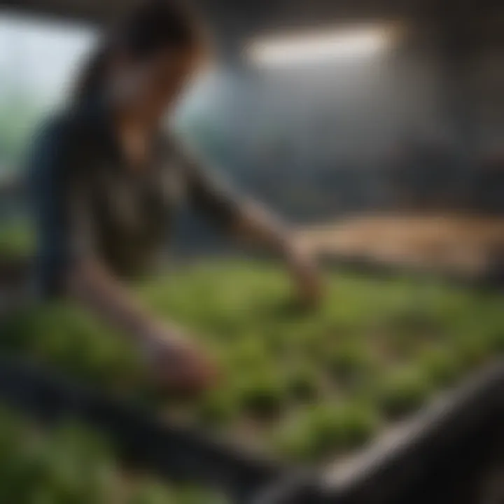 Sustainable practices in using fodder trays