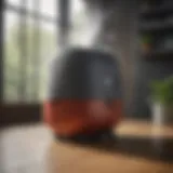 A heavy-duty humidifier in a commercial setting showcasing its robust design