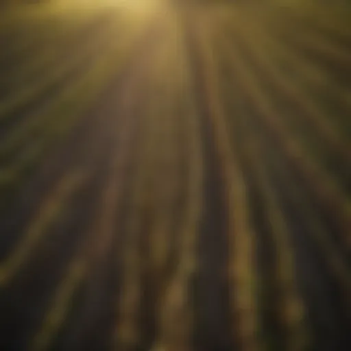 A vibrant agricultural field showcasing diverse crops