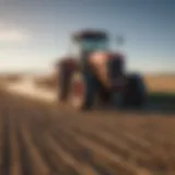 Tractor in Idaho's vast agricultural field