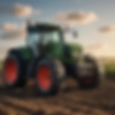 Embracing Technology for Sustainable Farming Innovative agricultural technology in use on a farm