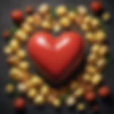 Dietary Fats and Heart Health A heart symbol made from various dietary fats