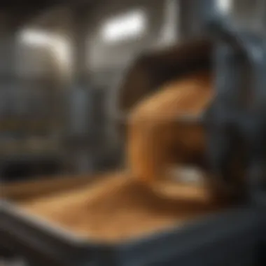 Efficient Feed Processing in Jaylor Mixers Close-up view of feed being processed in a Jaylor vertical mixer