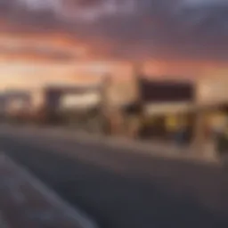 A view of Kingman, AZ showcasing its vibrant business district