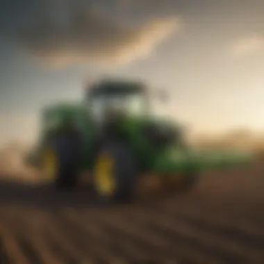 John Deere Planters Contributing to Sustainable Agriculture John Deere bean planter in action on a sustainable farm