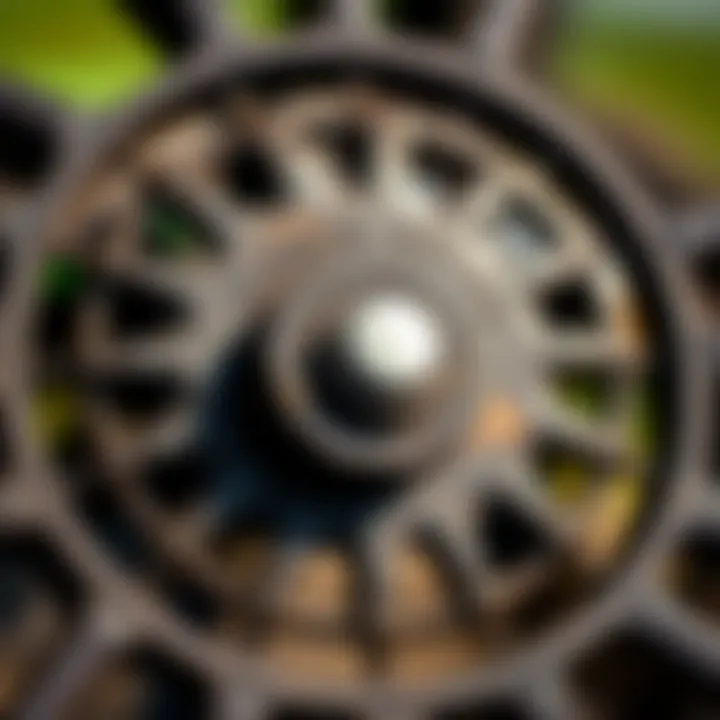 Detailed View of Land Pride Disc Close-up of a Land Pride disc showing its design