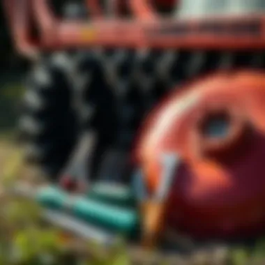Essential Tools for Maintaining Land Pride Discs Maintenance tools beside a Land Pride disc