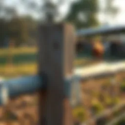 Durable wooden fencing post for livestock