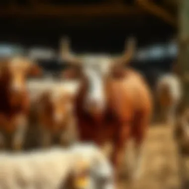 Efficient Livestock Shearing in Agriculture Agricultural setting with livestock being sheared using Lister clippers