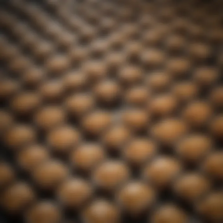 Close-up of high-quality materials used in lunch box containers.