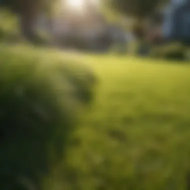 A well-maintained lawn showcasing the effects of proper fertilizing