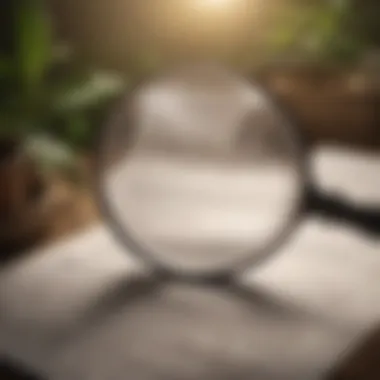 Investigative Role of Auditors A magnifying glass over a document symbolizing investigation