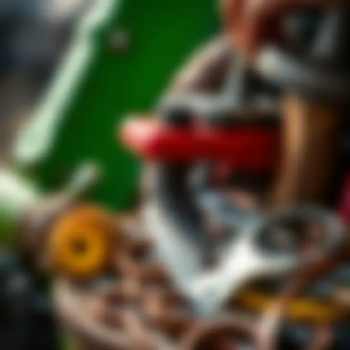 Maintenance tools for Agri Fab leaf vacuum