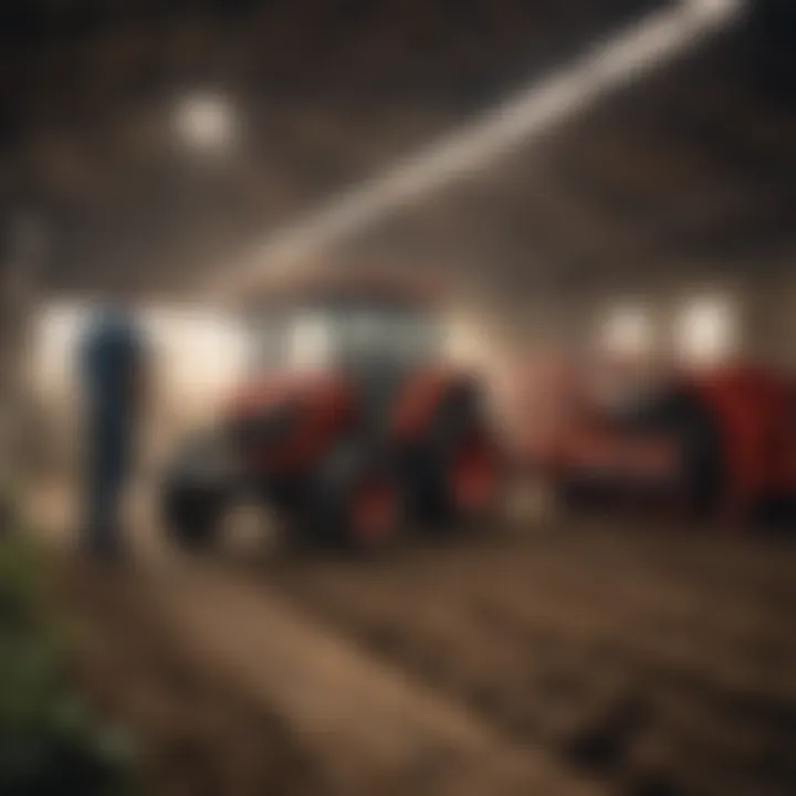 Farmers utilizing modern equipment from Marshall Machinery