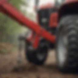Massey Ferguson quick attach forks in action