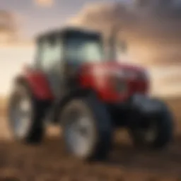 Massey Ferguson tractor in a field