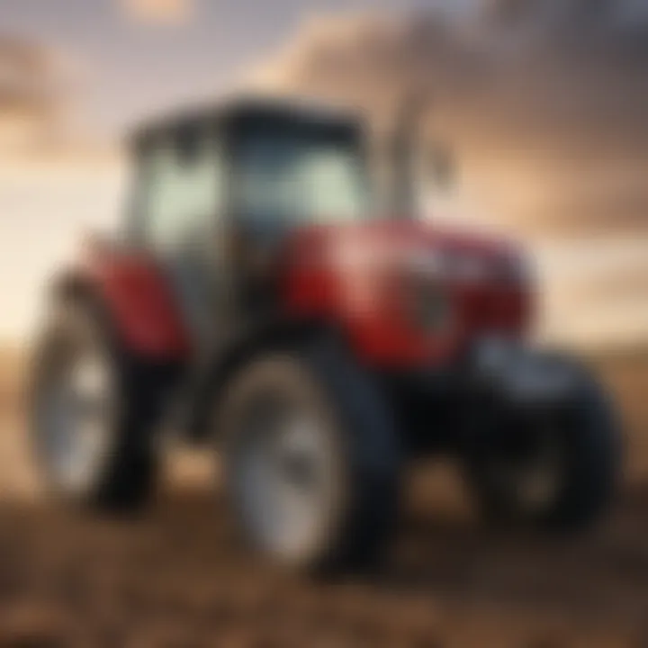 Massey Ferguson tractor in a field
