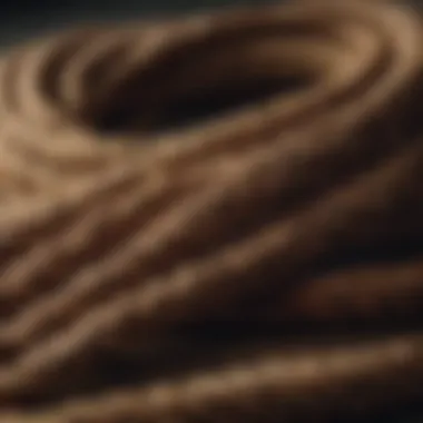 Materials for Weaver Lead Rope Various materials used in the construction of weaver lead rope