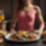 Nutritious meal plate for gymnasts